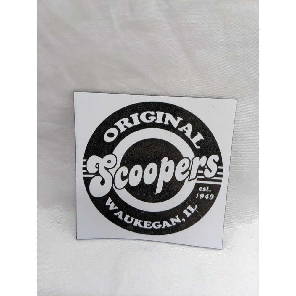 Original Scoopes Waukegan Illinois Promotional Magnet 3"